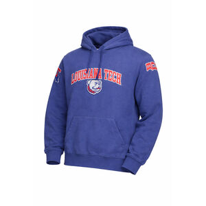 Vtg Y2K Champion Louisiana Tech Bulldogs Hoodie Sweatshirt Blue Mens Large NCAA